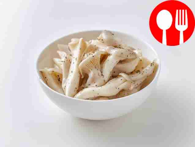 Аппетитные вареные вешенки Appetizing boiled oyster mushrooms