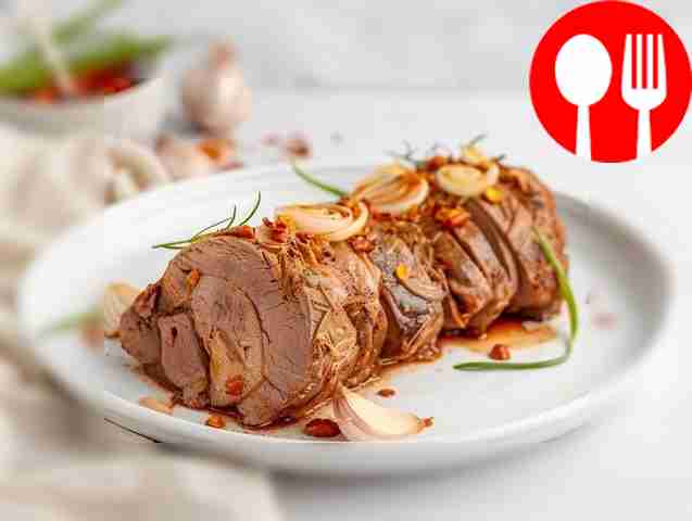 Ароматная лосятина в специях