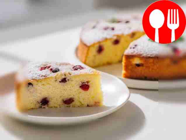 Vitamin manna with cranberries and cottage cheese