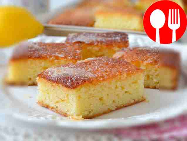 Лимонный манник с творогом