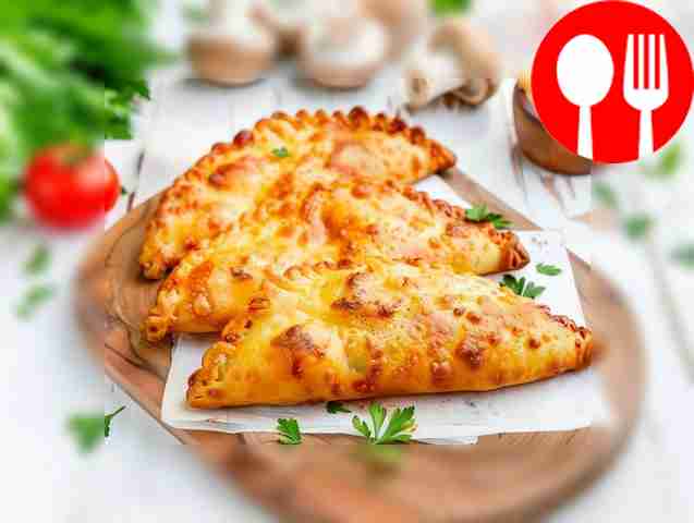 Сочные чебуреки с грибами и сыром Juicy pasties with mushrooms and cheese