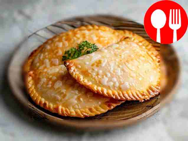 Crispy mini pasties with squid