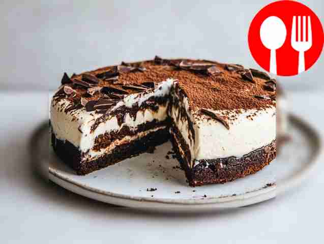 Airy tiramisu ice cream cake
