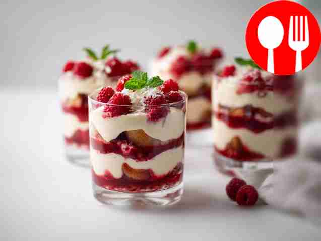 Домашний тирамису с малиной