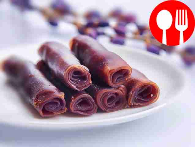 Delicious homemade plum pastille