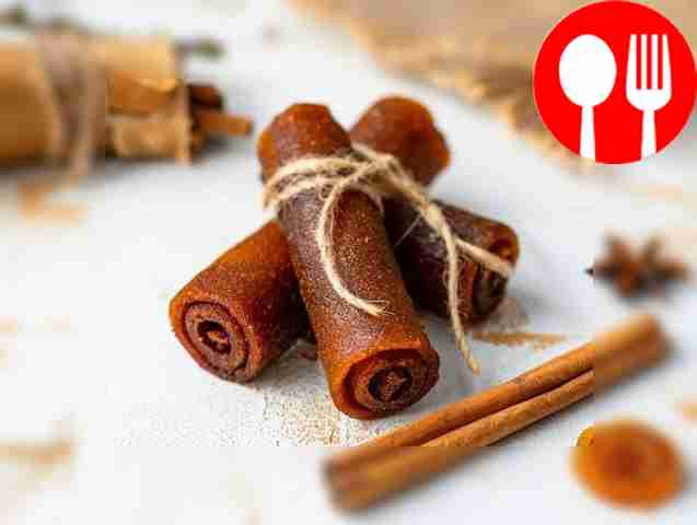 Healthy rhubarb pastille