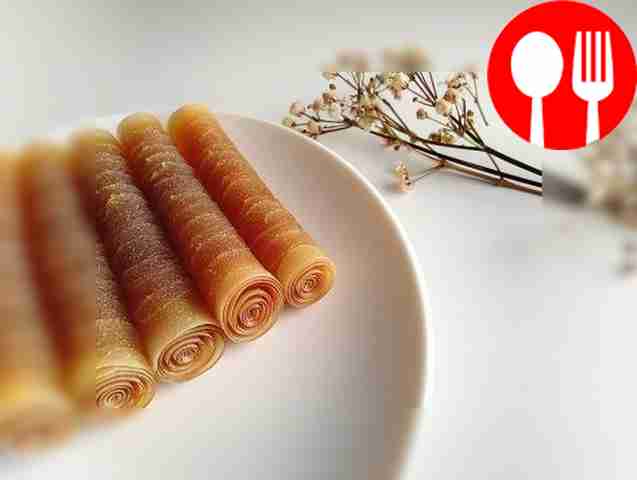 Healthy pineapple-flavored zucchini pastille