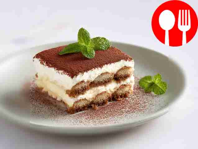 Tiramisu with delicate ricotta cream