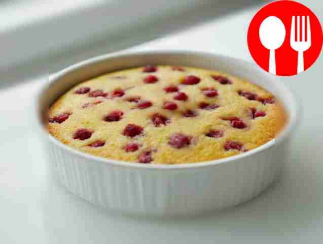 Fragrant manna with lingonberries