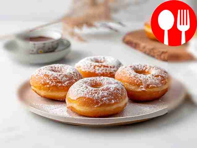 Кефирные пончики быстрого приготовления Instant kefir donuts