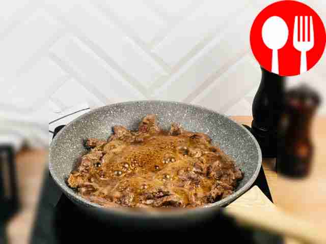 Heat a frying pan with sunflower oil and place...