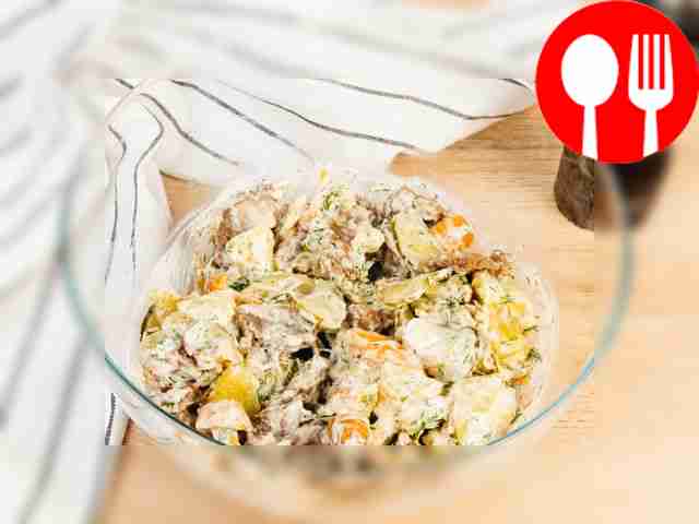 Add mayonnaise, salt and pepper. Mix...