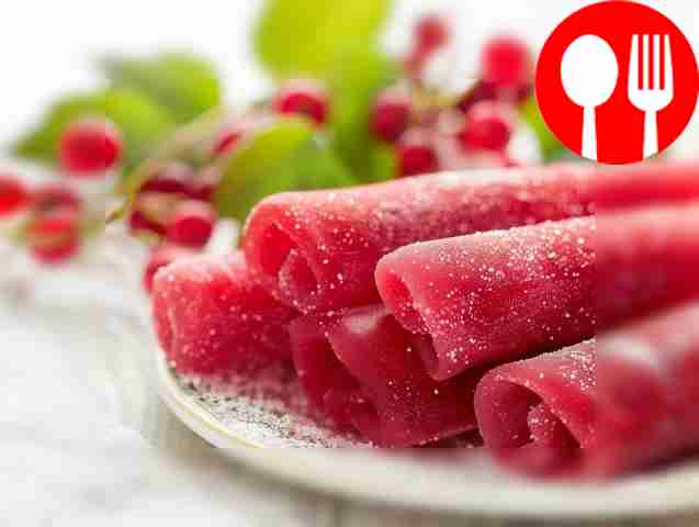 Homemade redcurrant pastille