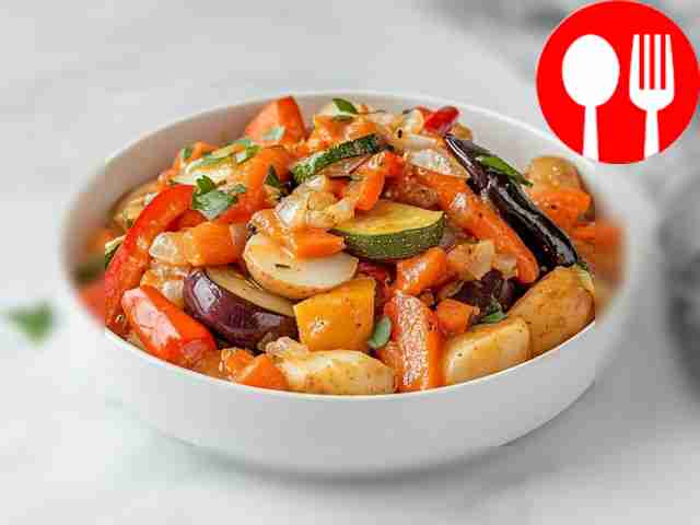 Репа с овощами в духовке