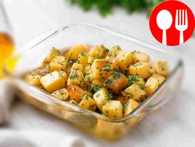 Side dish of turnips baked with honey