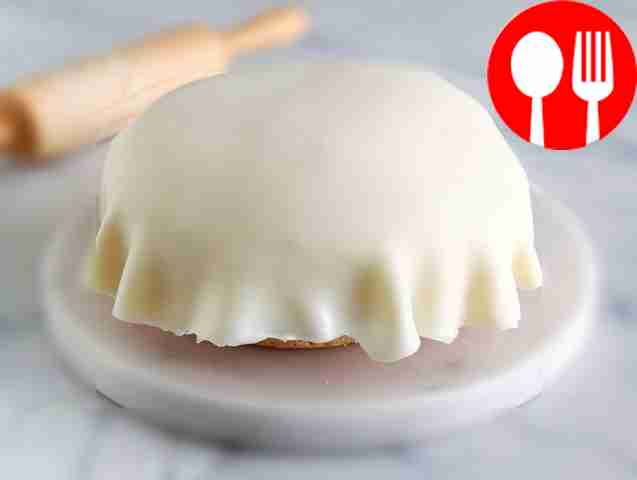 Mastic made from powdered sugar on agar-agar