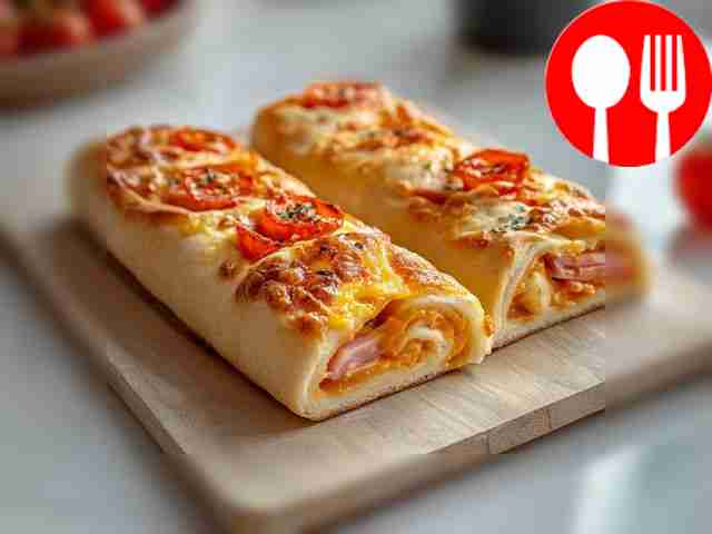 Пикантная чиабатта с ветчиной