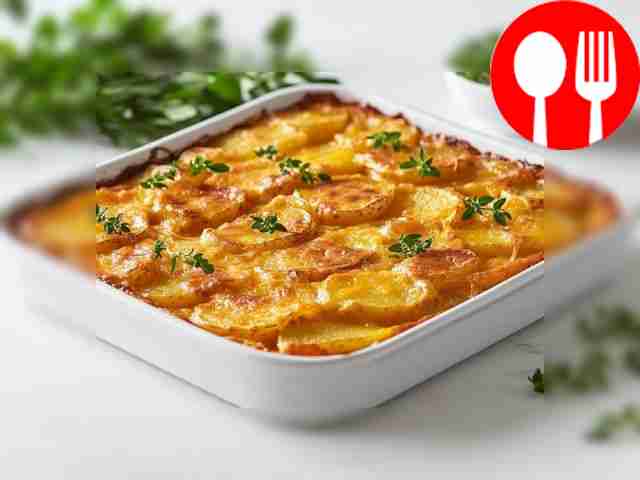 Hearty gratin with vegetables and sausage
