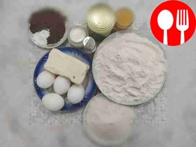 Prepare all the food on the table. Measure out...