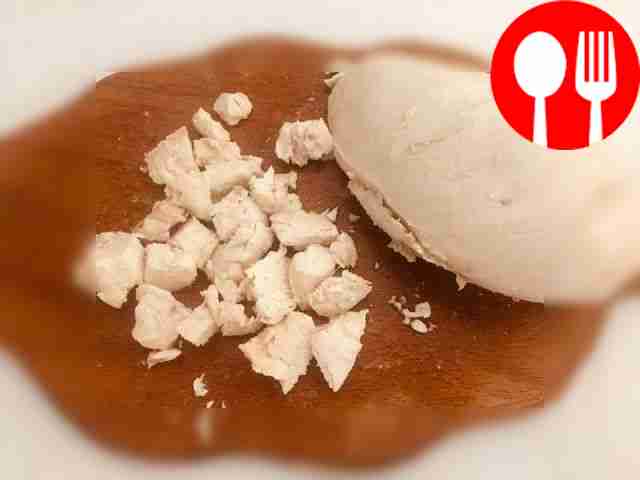 Boil the chicken for about 30 minutes in...