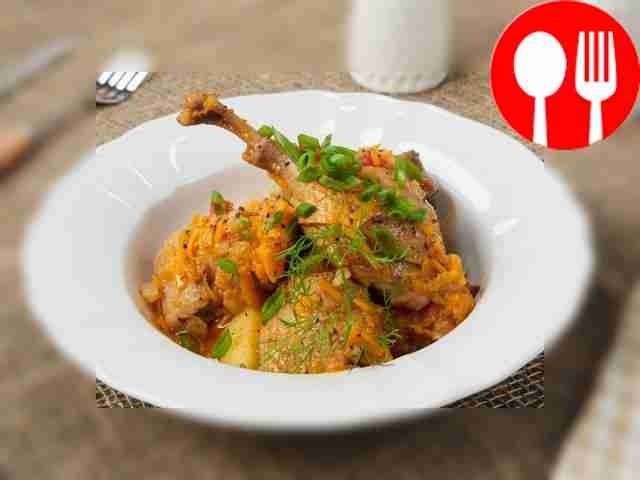 Goose in a pressure cooker