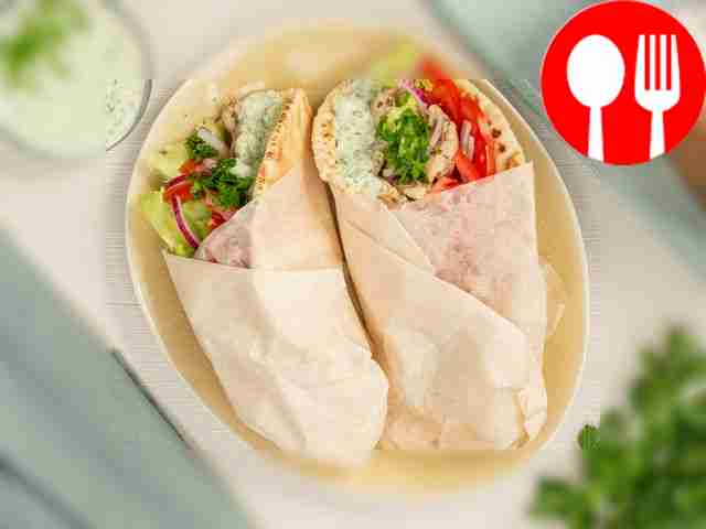 Before serving, you can place a small pile of...