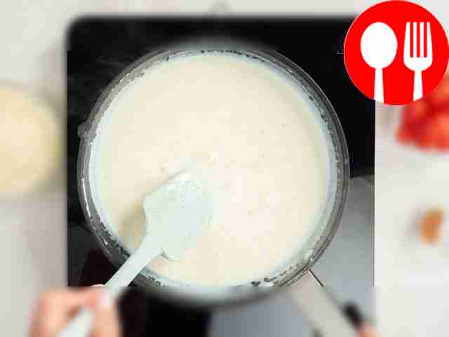 Prepare the sauce and cheese. Place butter in...