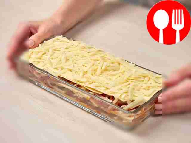 Assemble and bake the lasagna. Place several...