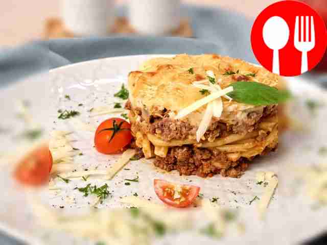 Лазанья с мясным фаршем