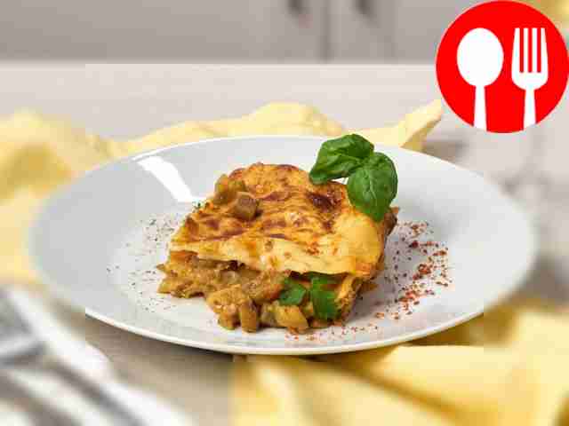 Лазанья с баклажанами