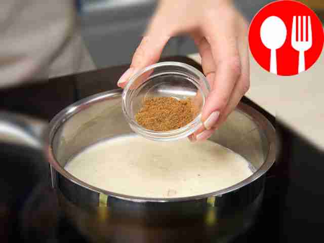 Make bechamel sauce. Place a frying pan over...