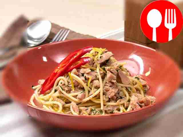 Spaghetti with tuna
