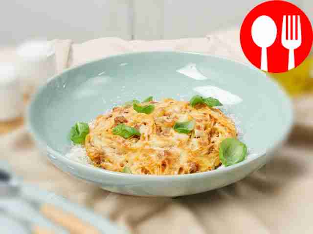 Спагетти с домашним фаршем