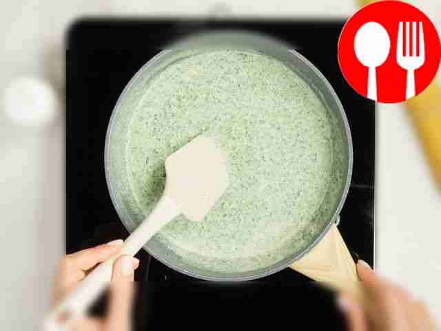 Prepare spaghetti sauce. Place the spinach in...