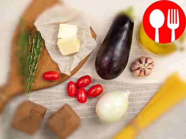 Prepare ingredients for spaghetti with...