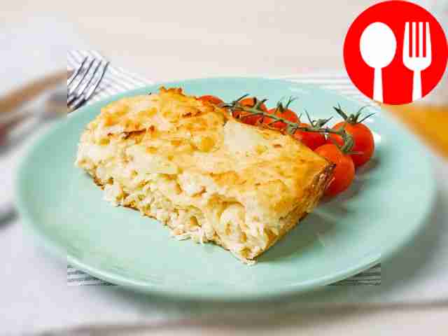 Лазанья с курицей и цветной капустой