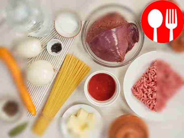 Clean the beef liver from films and veins,...