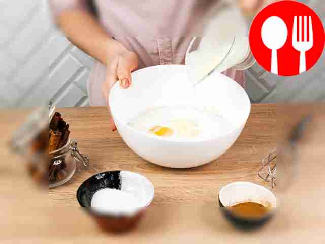 Add milk, egg and condensed milk.