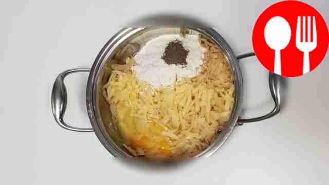 In a saucepan, combine potatoes, cheese,...