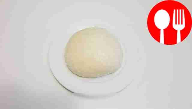 Mix flour, water and a little salt and knead...