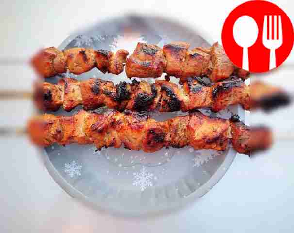 Tender pork with pomegranate juice