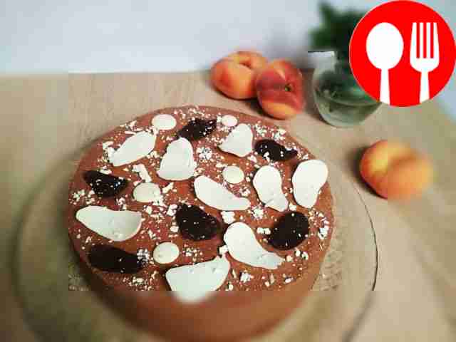 Delicate soufflé with powdered sugar