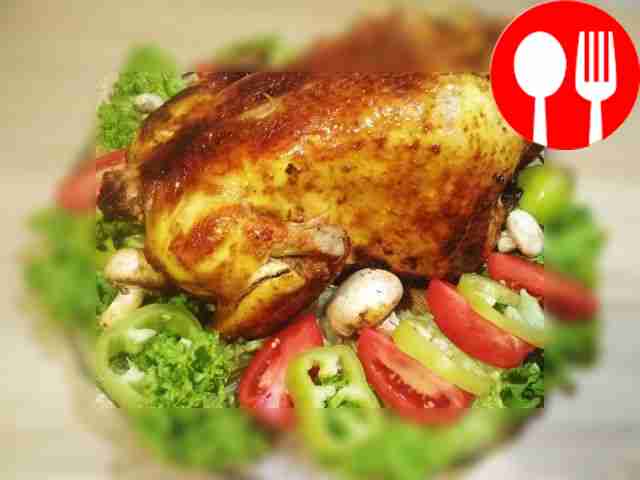 Juicy chicken with honey