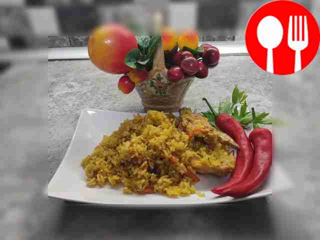 Вкусный плов с куриными крыльями