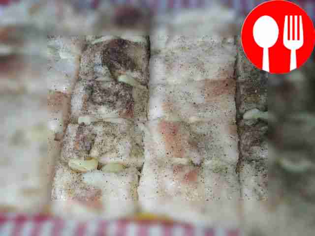 After 3 days, remove excess salt from the lard...