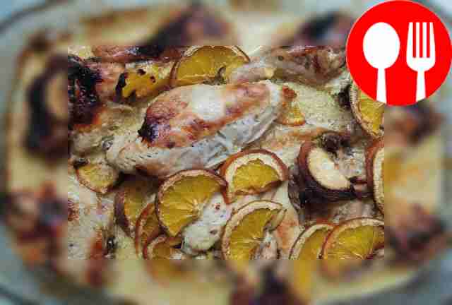 Fragrant chicken with orange