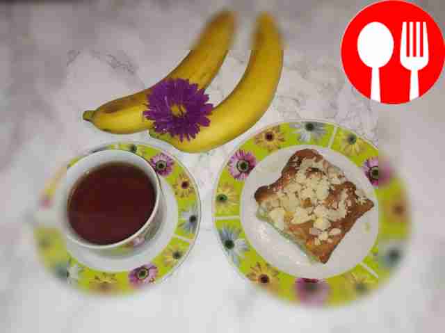 Сладкое суфле с бананом Sweet soufflé with banana