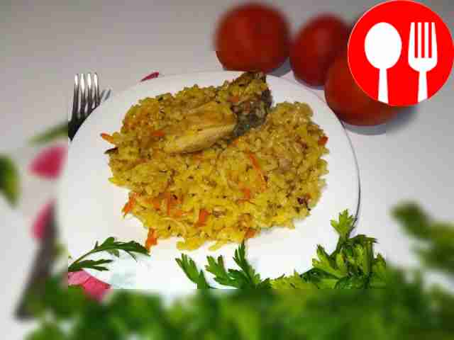Рис с курицей и овощами