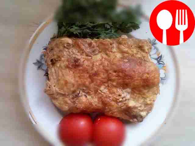 Baked pork in the oven