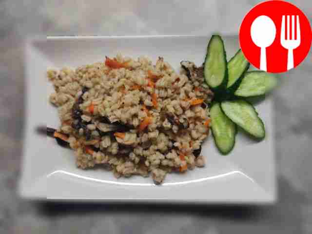 Serve barley with mushrooms as a lunch,...